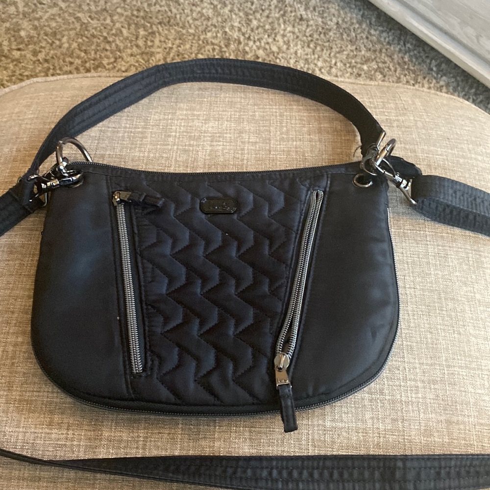 Lug swivel crossbody bag short strap and long strap